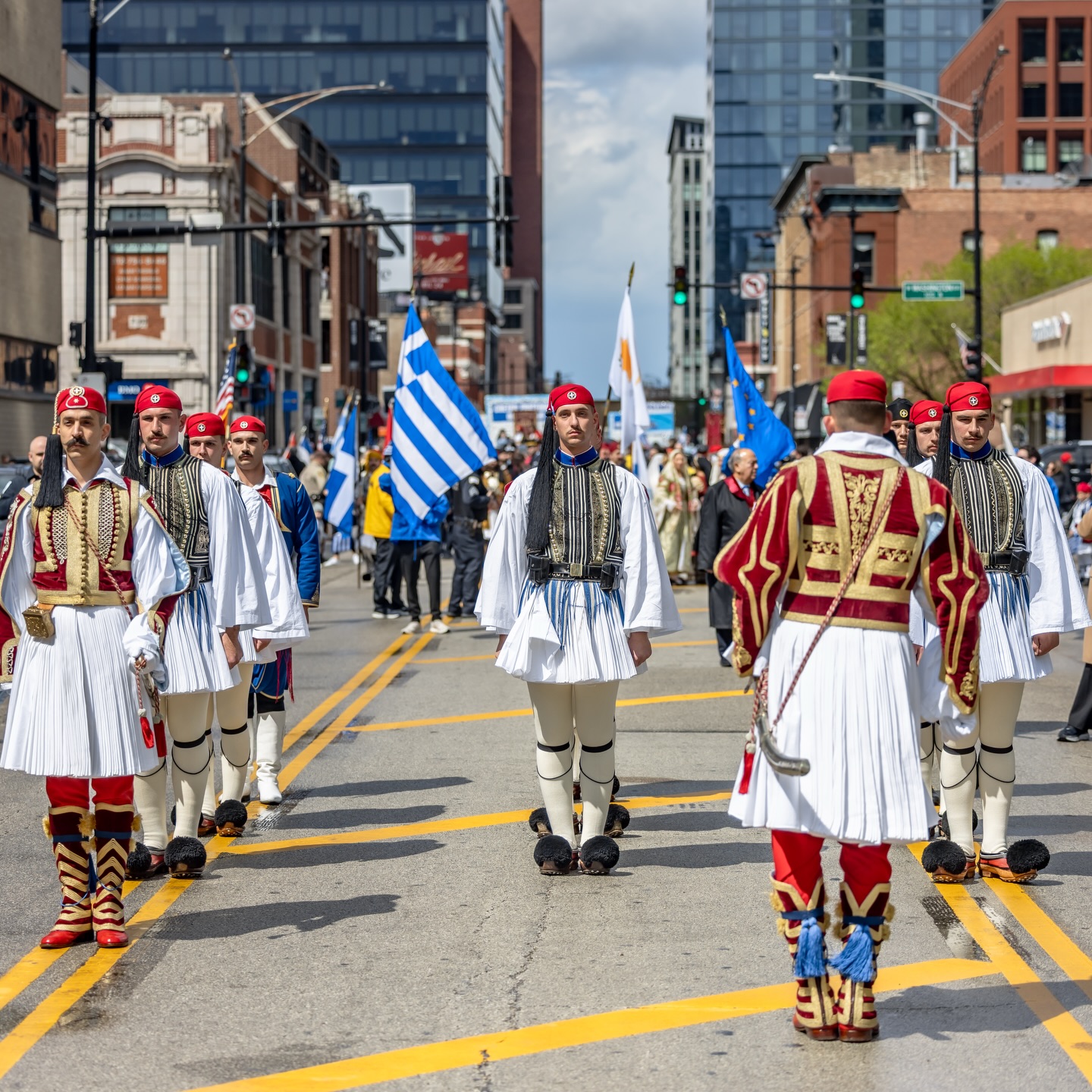 St-Nec-Web-Events-B Parishioners in evzone costume at the Greek Independence Day parade